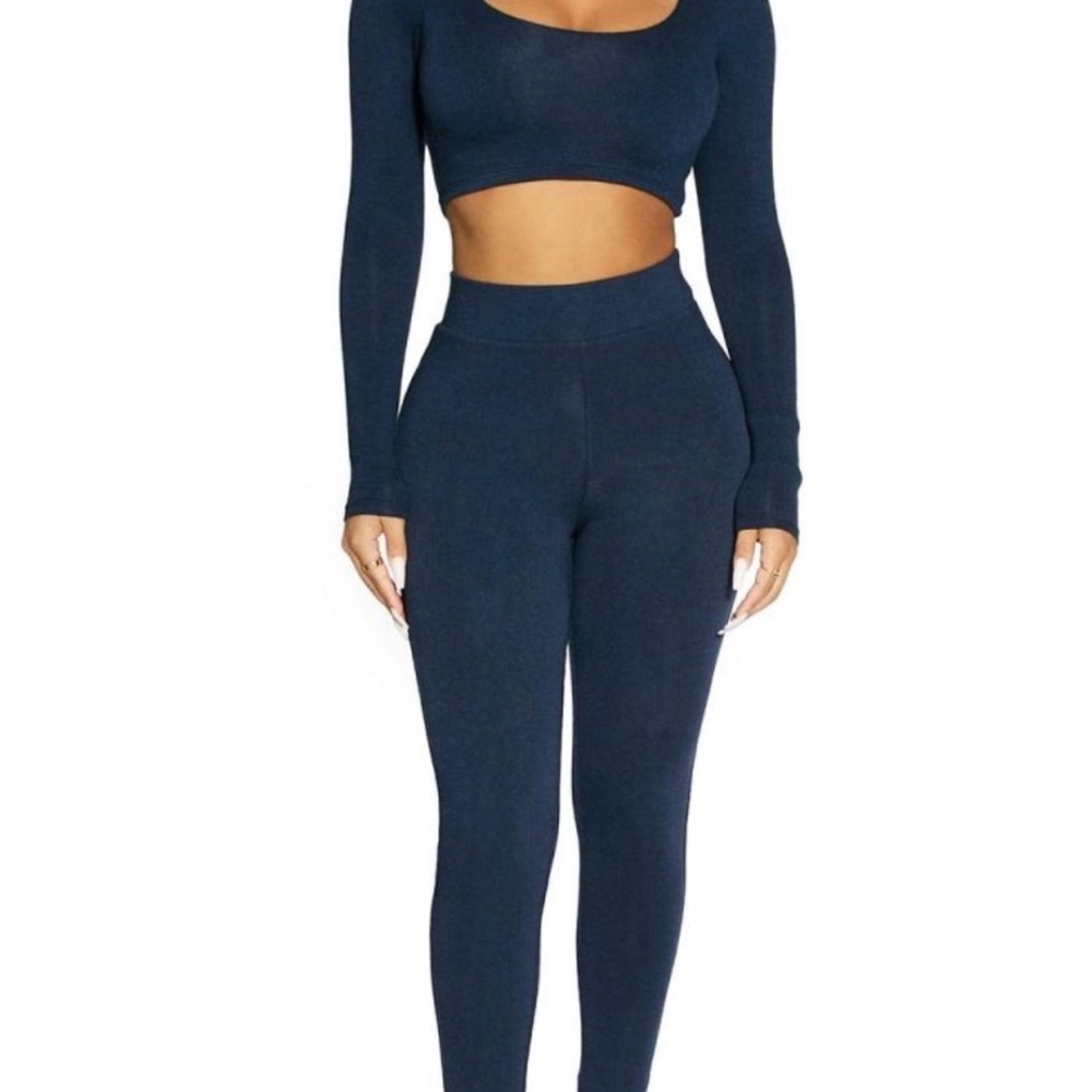 Naked Wardrobe Leggings - The NW Legging in Navy size XL